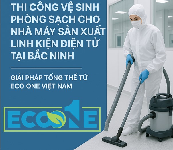 Thi công vệ sinh phòng sạch cho nhà máy linh kiện điện tử tại Bắc Ninh Thi công vệ sinh phòng sạch cho nhà máy linh kiện điện tử tại Bắc Ninh